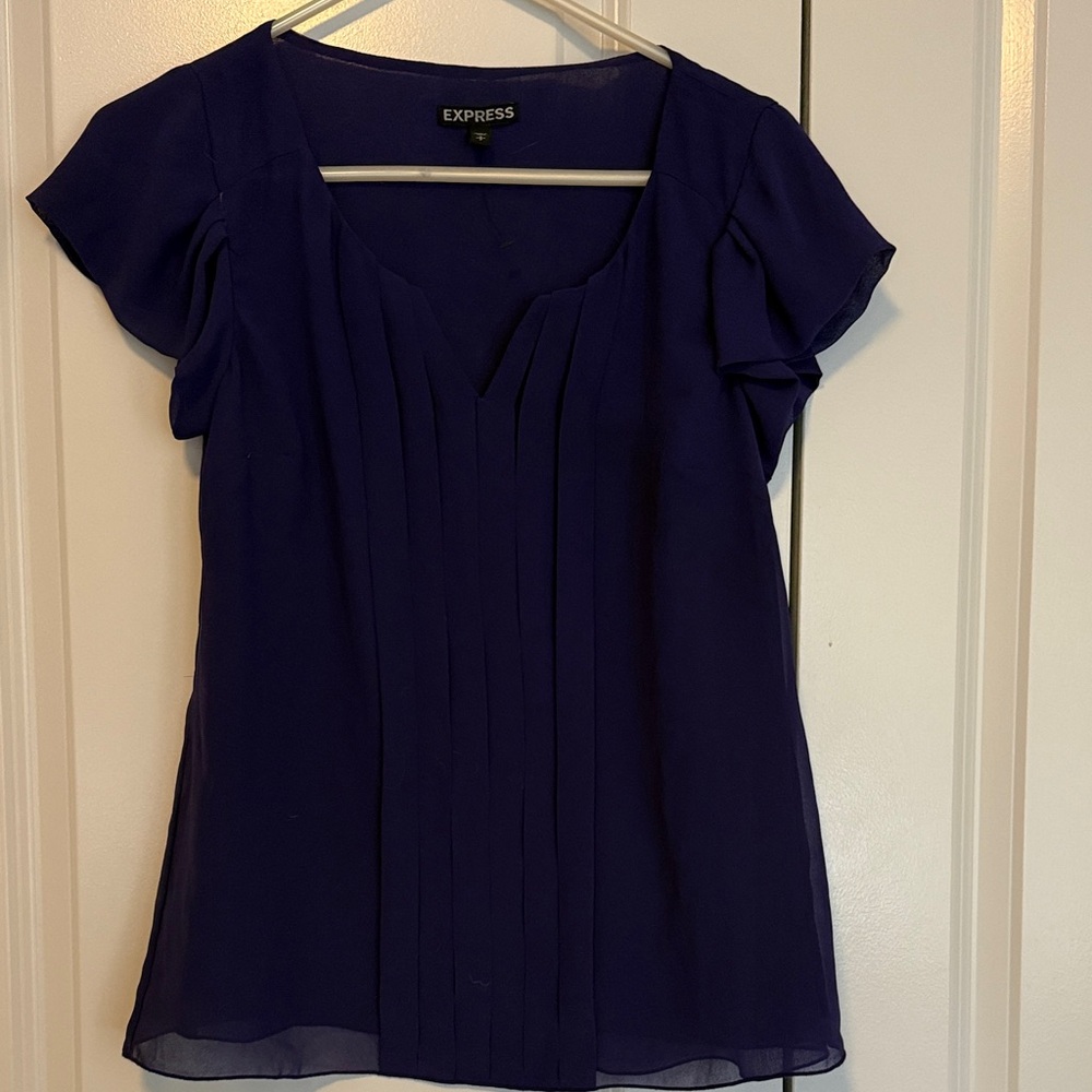 Express Women's Deep Purple Blouse